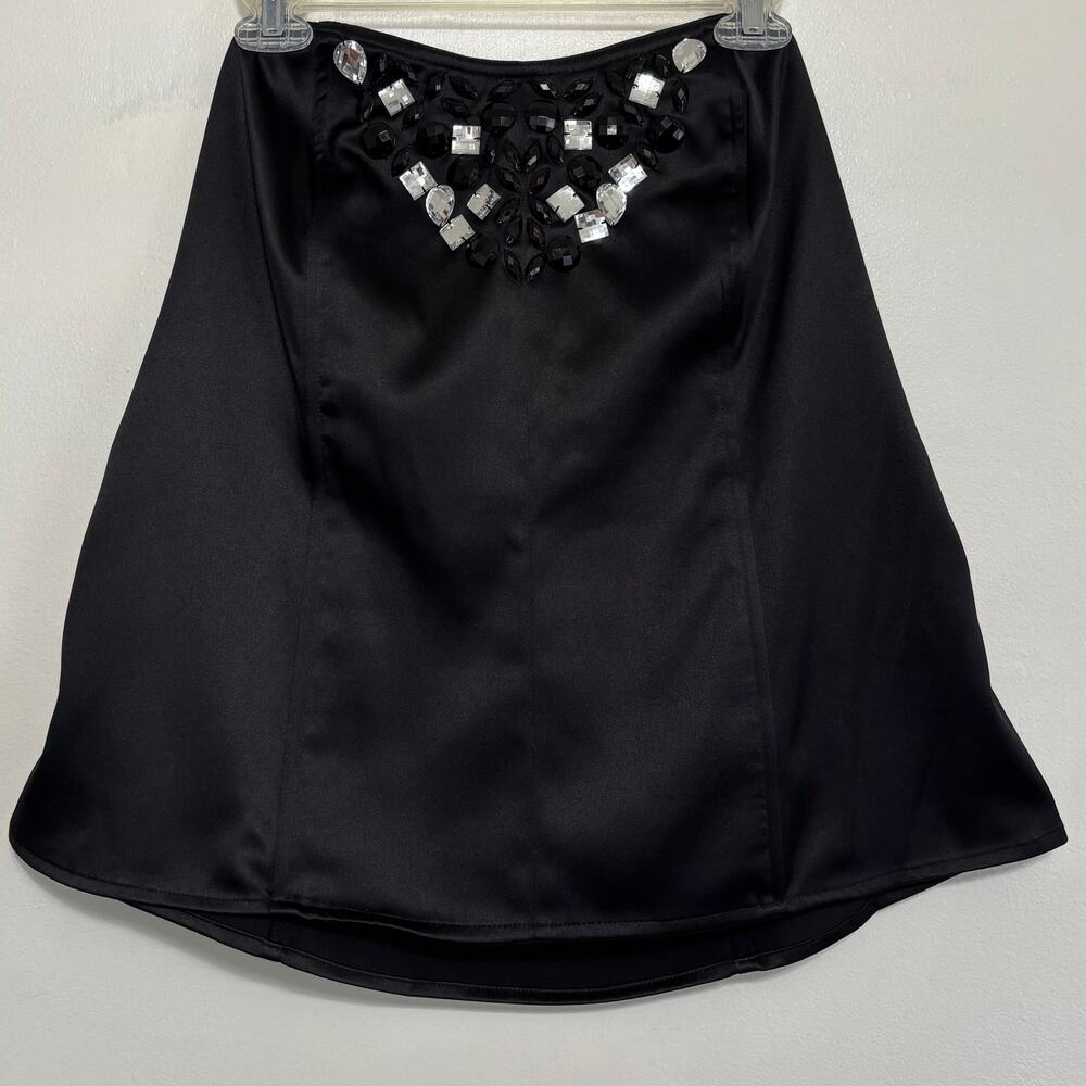 Lane Bryant Black Rhinestone Bustier Top Size 14 Plus